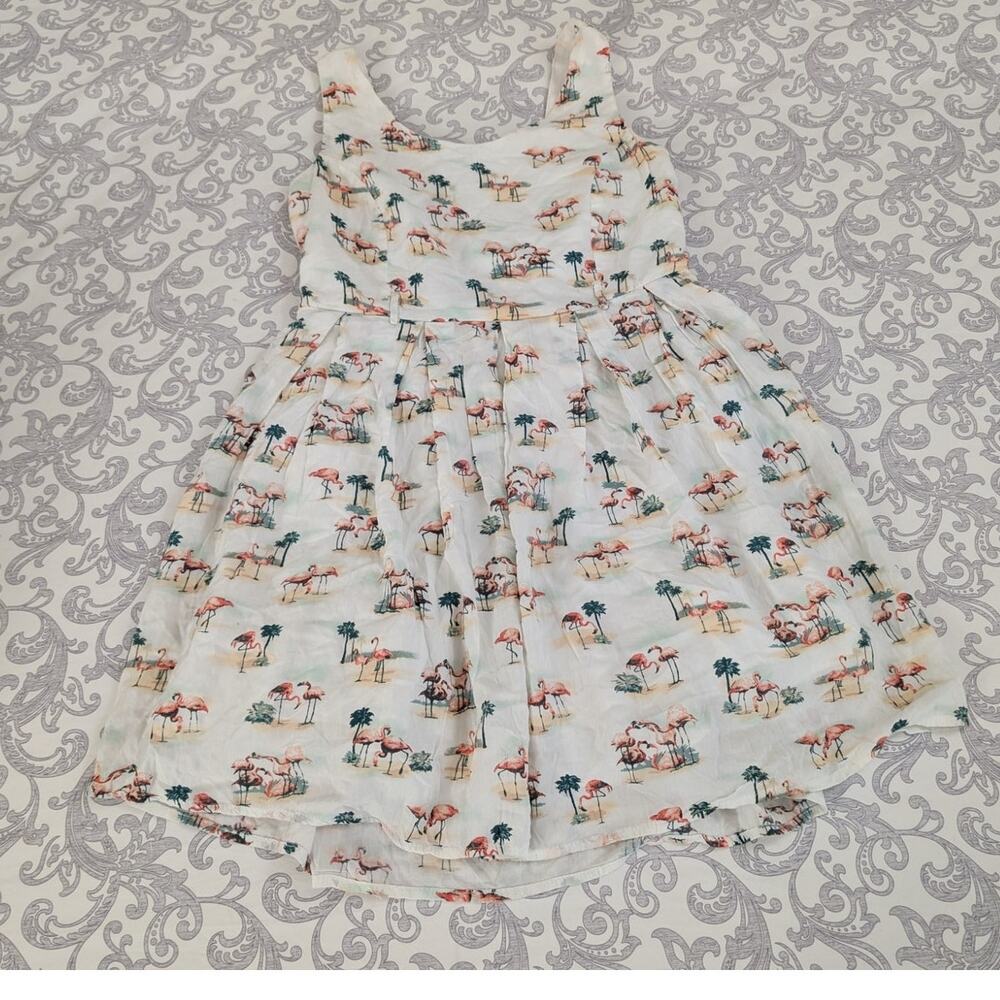 patrons of peace flamingo dress